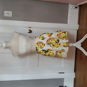Banana Republic skirt,lemon print